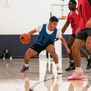 Students Playing Basketball